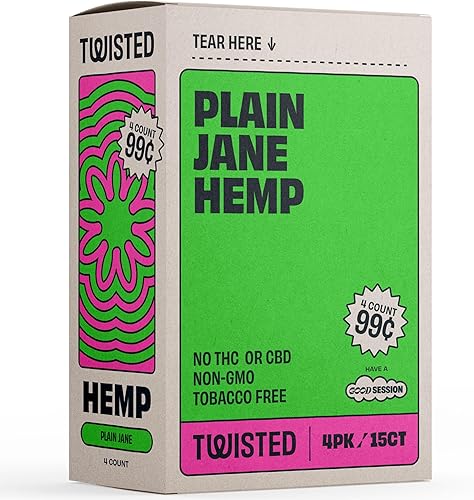 Miniatura 5 de Trenzado cáñamo Wraps Plain Jane trébol de 4hojas por paquete caja completa 15paquetes