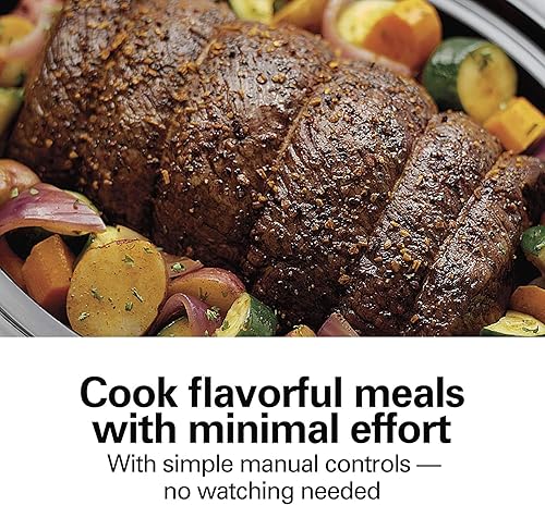 Miniatura 4 de Olla de cocción lenta eléctrica portátil de 6 cuartos - Sirve a más de 7 personas