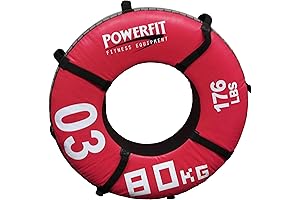 PowerFit Equipment KG Tire Flips, Optimized for Commercial and Home Fitness Hubs