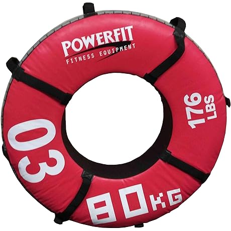PowerFit Equipment KG Tire Flips, Optimized for Commercial and Home Fitness Hubs