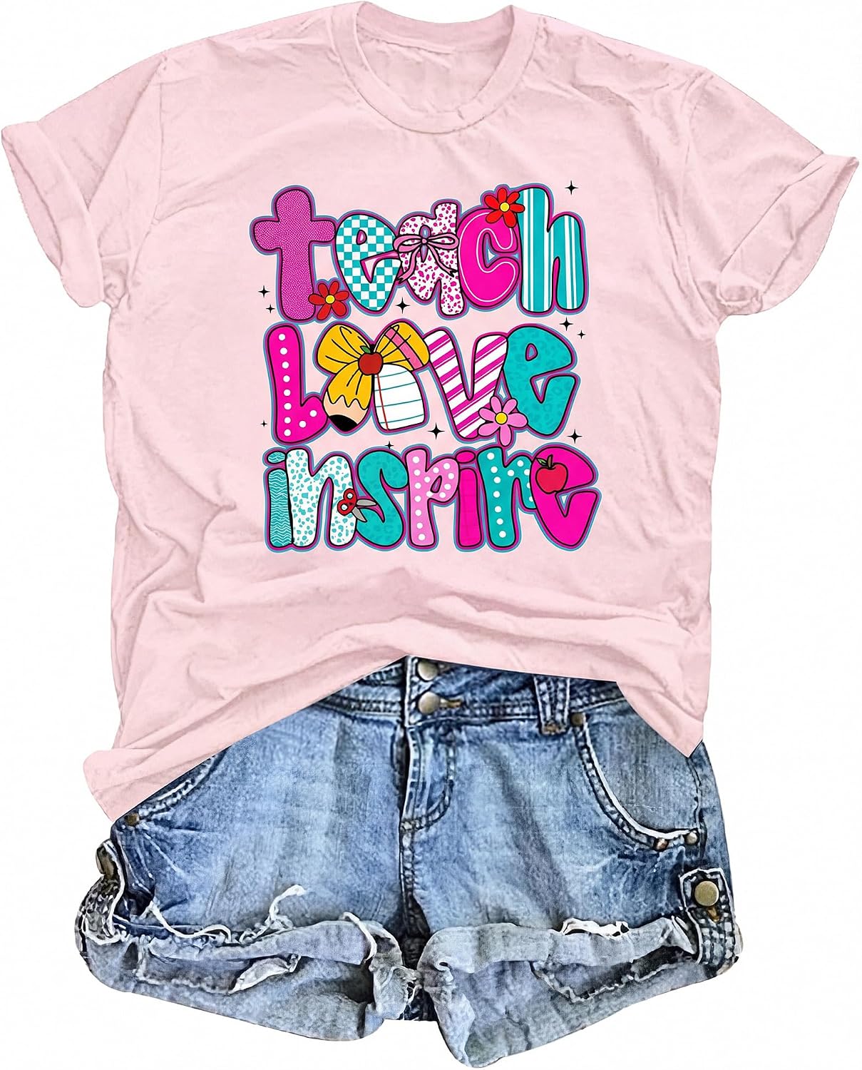 MOUSYA First Day of School Shirt Happy to See Your Face Shirt Teacher Tee image 4