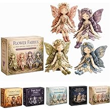 Fairy Patchwork DIY Collection, Fun Flower Fairies Patchwork Sewing Kit, 4 Handcrafted Winged Flower Fairies for Beginner Crafters, Creative DIY Gift for Craft Lovers & Home Decor 01#