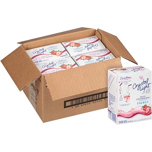 Vista 45 de Crystal Light Mezcla de bebida en polvo sin azúcar Energy Grape On-The-Go 120