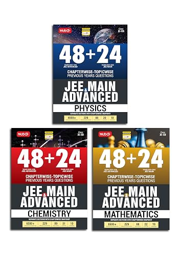 MTG 48 + 24 Years JEE Main (2025-2002) and JEE Advanced (2025-1978) Chapter-wise Topic-wise Previous Years Solved Papers Physics Chemistry & ... of 3 Book) | PYQ Question Bank For 2026 Exam