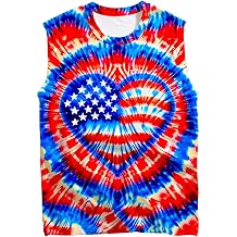 Tie Dye Tank Tops Sleeveless T-Shirts for 5-14 Years Kids