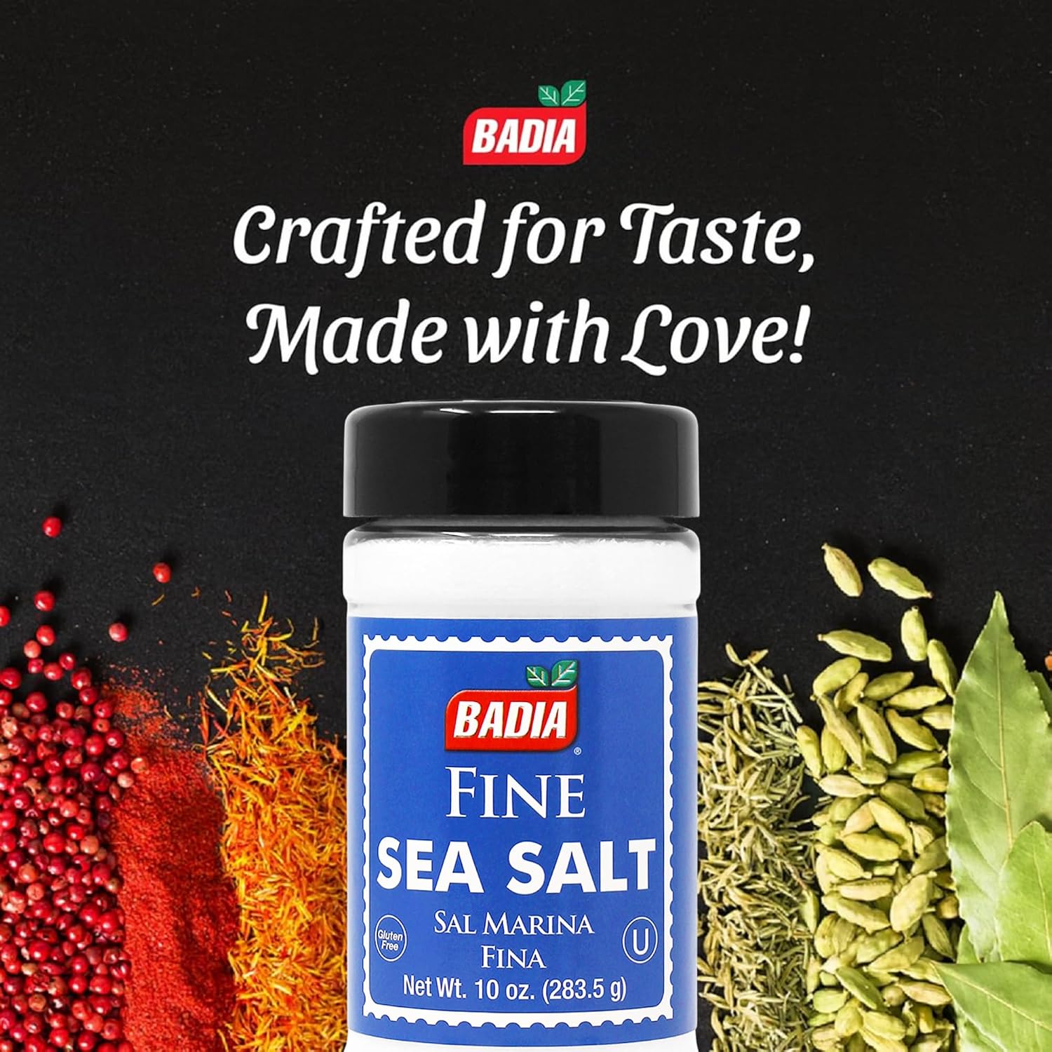 Badia Sea Salt, Fine Ground 10 oz – Pure & All-Natural - Kosher image 2