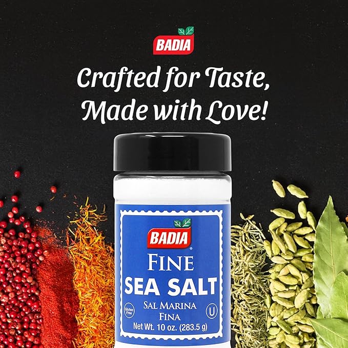 Badia Sal Marina Fina Molida 10 oz - Pura y Natural - Kosher miniatura 2