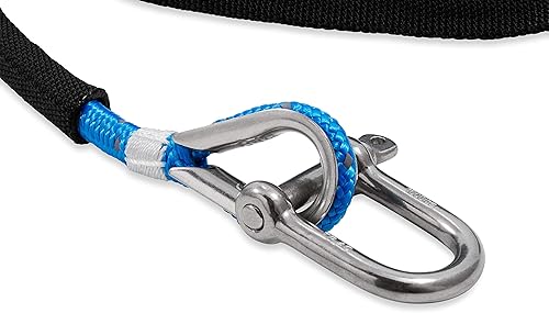 Miniatura 2 de Camco Trac Outdoor - Cuerda de anclaje de 100 pies  Cuenta con una resistencia a la rotura de 800 libras  Incluye un grillete de anclaje de acero