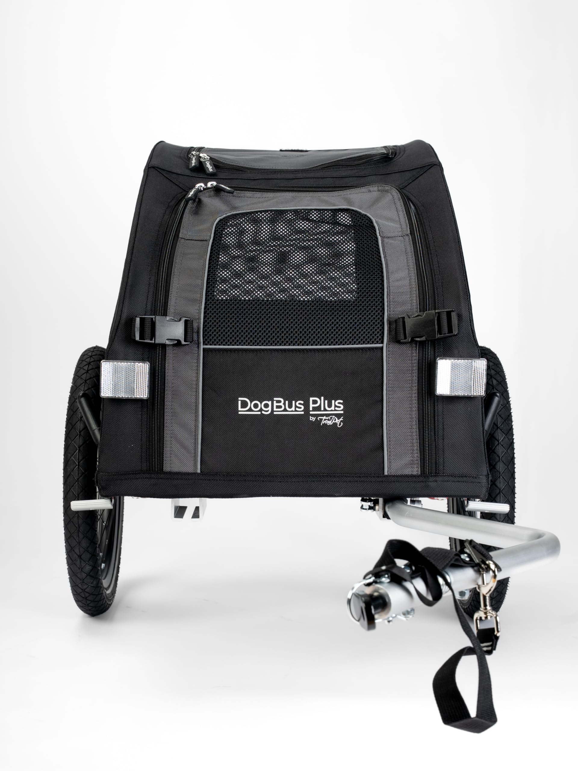 TrendPet DogBus Plus S - Gefederter Aluminium Fahrradanhänger, Hundeanhänger für kleine bis mittlere Hunde