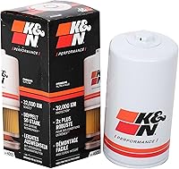 K&N HP-4005 Premium Oil Filter for 2011-2022 Ford F250/F350/F450/F550 Super Duty - 20K Mile Protection, Wrench-Off Nut