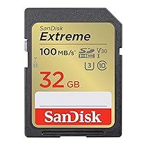 SanDisk Extreme SD UHS I 32GB Card for 4K Video