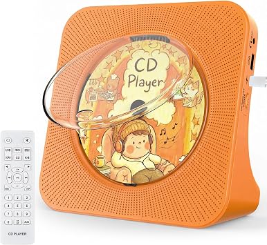Gueray Portable CD Player with Bluetooth, CD Player with Speaker for Home