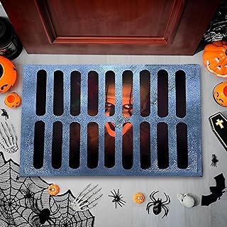 MISEDI Halloween 3D Illusion Clown Door Mat, Halloween Door mat, Halloween Clown Sewer Doormat, Horror Movie Clown Halloween Area Rug Decorations Indoor and Outdoor Welcome Doormat (A/19.7inx31.5in)