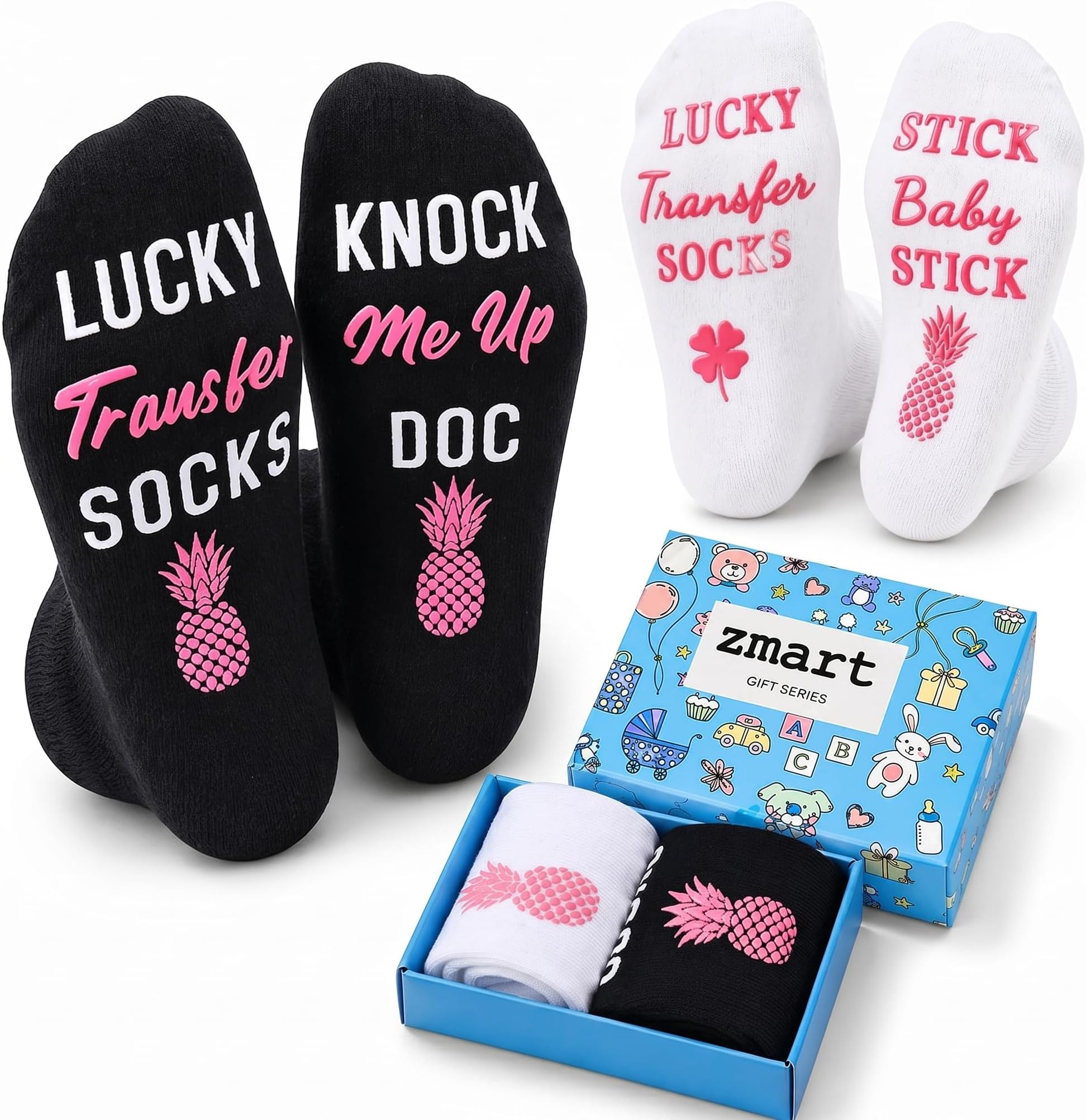 IVF Gifts - Embryo Transfer IVF Socks for Wife, Egg Retrieval Fuzzy Socks