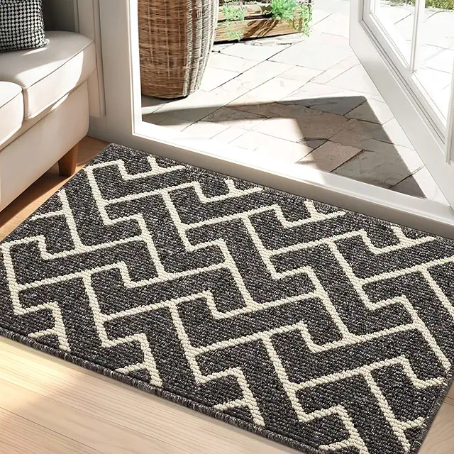 Biscpro German Dirt Scraper Doormat - Non-slip, Washable, 60x90cm - gekleurde deurmat