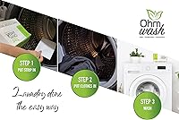 Vista 6 de Ohm Earth’s Wash Laundry Detergent Sheets Hypoallergenic & Dye-Free Liquidless Detergent, Fast Dissolving Concentrated Strips Ideal for Sensitive