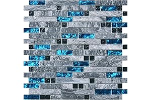 Art3d Groutless Glass Wall Tiles, Ideal Backsplash for Any Room