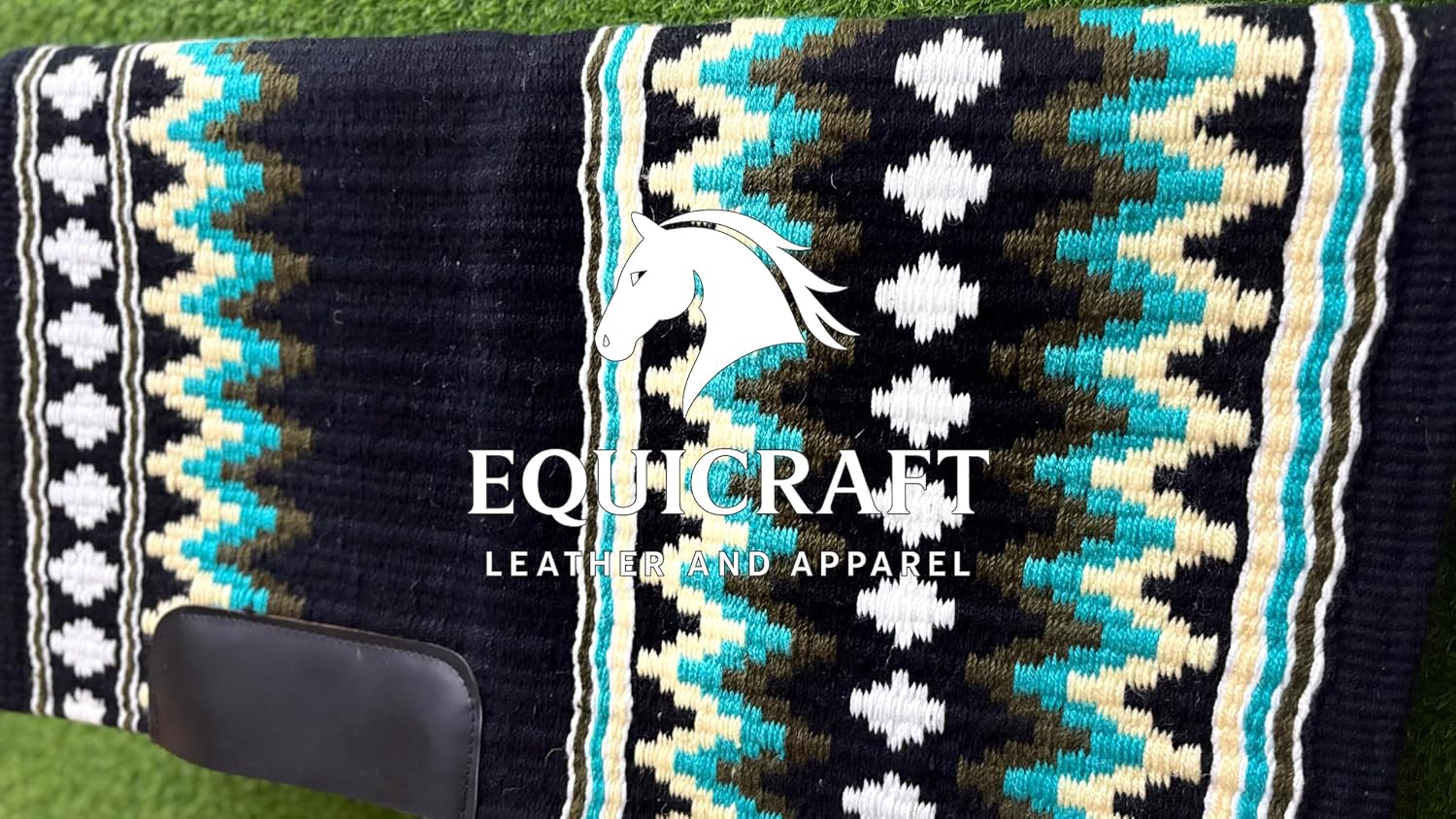 Handmade Western Show Saddle Blanket | Genuine New Zealand Wool Pad | Custom Equestrian Gear AM-117