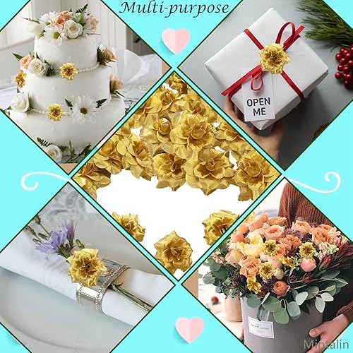 Miniatura 5 de 70 piezas de rosas artificiales de seda, cabeza de rosa falsa, cabezas de rosas para el día de San Valentín, bodas, centros de mesa, día de la