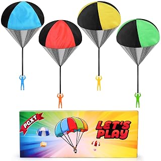Parachute Toy for Kids, Outdoor Toys Flying Parachute Men, Inside & Outside Toys for or 3 4 5 6 7 8 9 10 11 12 Year Old, Christmas Stocking Stuffers for Kids Idea 2025 Unique Boys Party Favors - Amazon product rated Grade A