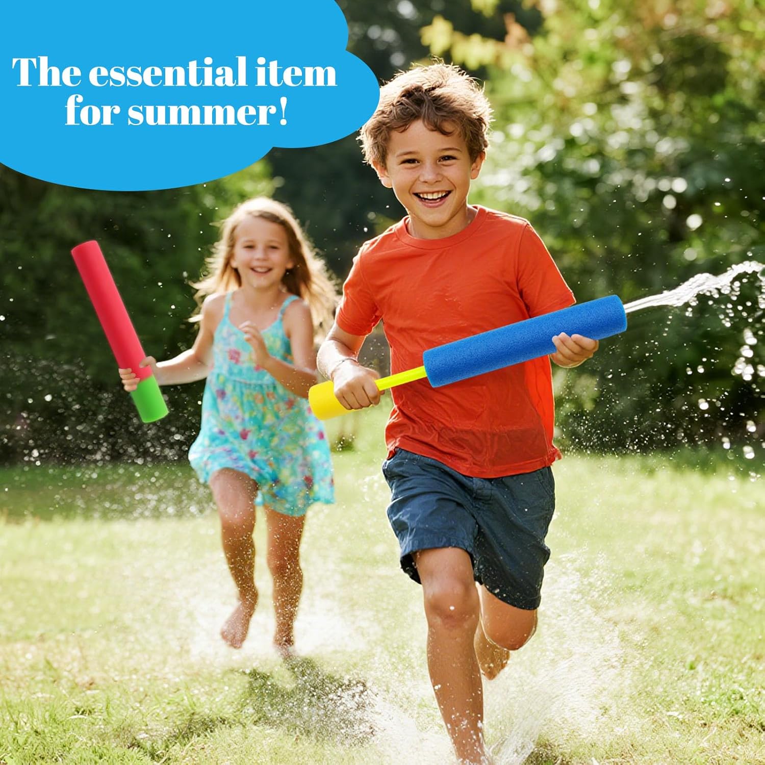 24 Pcs Water Squirter for Kids, Water Blaster Soaker Guns Foam Water Guns Pool Toys Outdoor Beach Swimming Pool Summer Water Fighting Toys for Adult Toddlers Kids