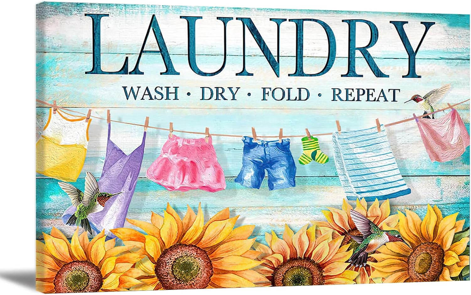 BOUHES Laundry Room Wall Art Laundry Room Sign Funny