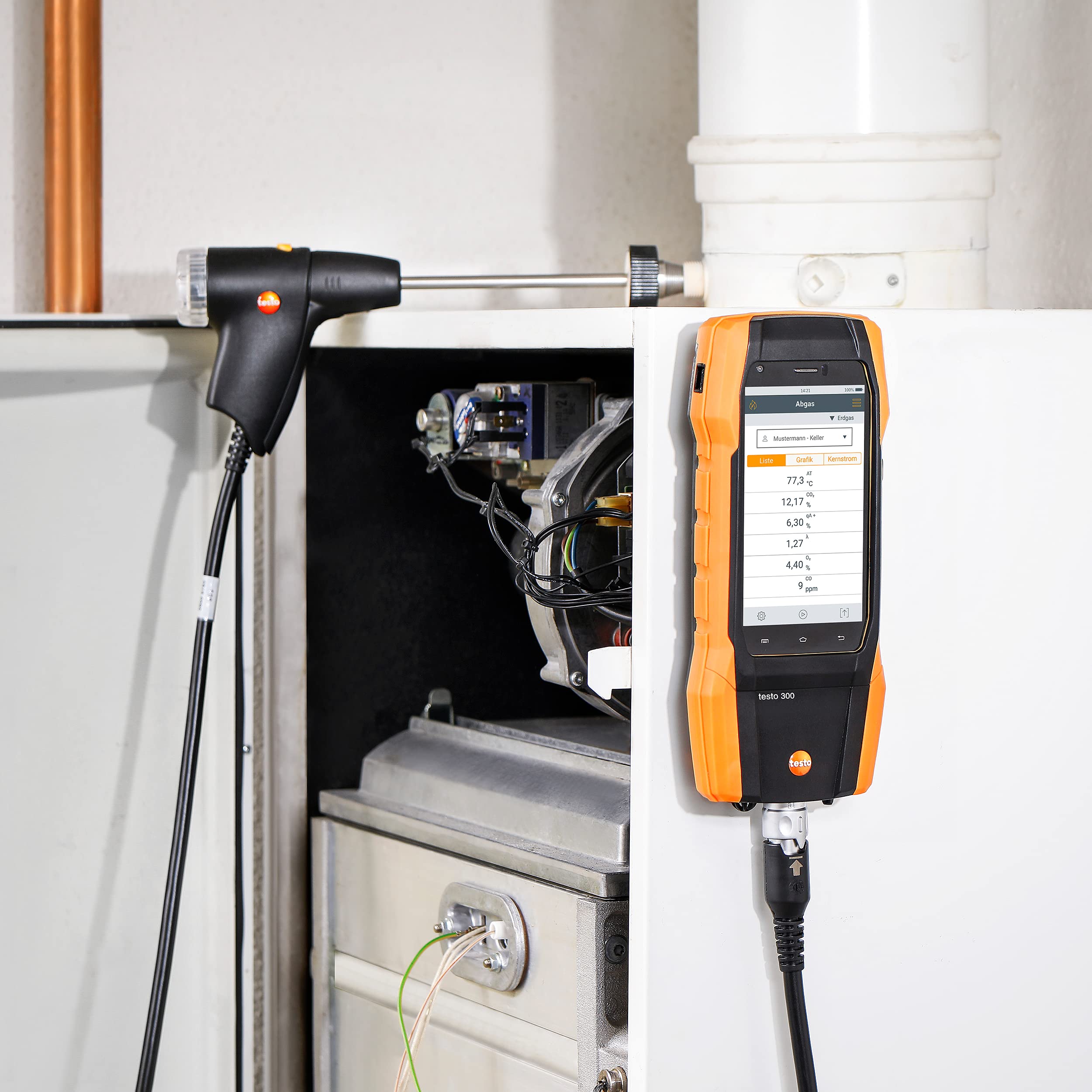 testo 300 I Residential and Commercial Combustion Analyzer Kit with