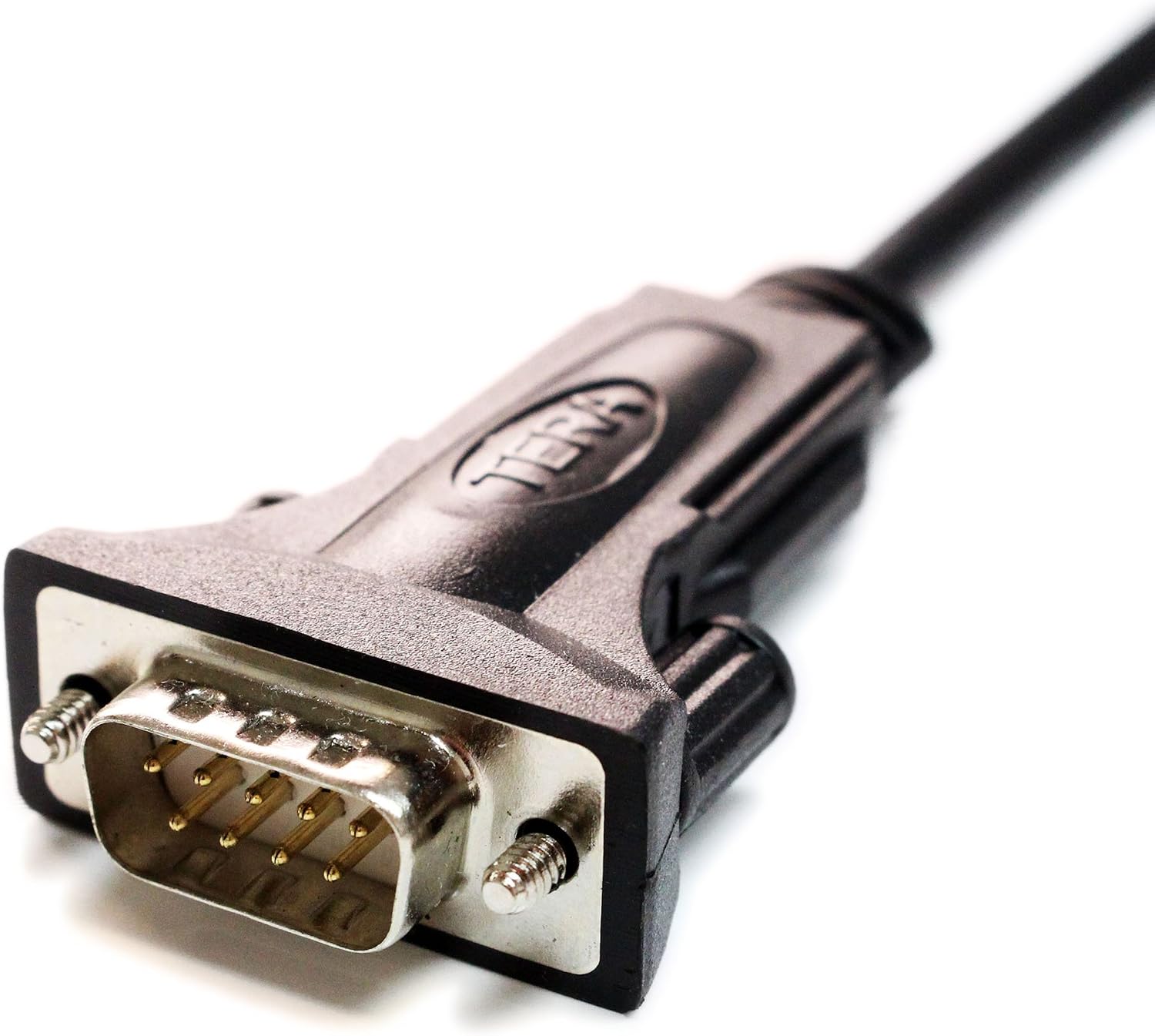 Tera Grand - Premium USB 2.0 to RS232 Serial DB9 Adapter Cable 10 Feet - Supports Windows 11, 10, 8, 7, Vista, XP, 2000, 98, Linux and Mac - Built with FTDI Chipset and Thumbscrews
