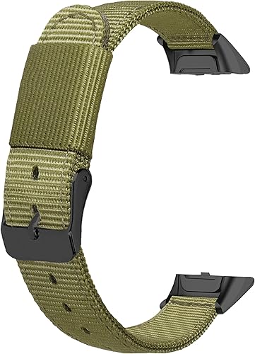 Miniatura 10 de Compatible con correas de reloj Samsung Galaxy Fit SM-R370, correa de repuesto de nailon tejido suave para Samsung Galaxy Fit SM-R370 Fitness