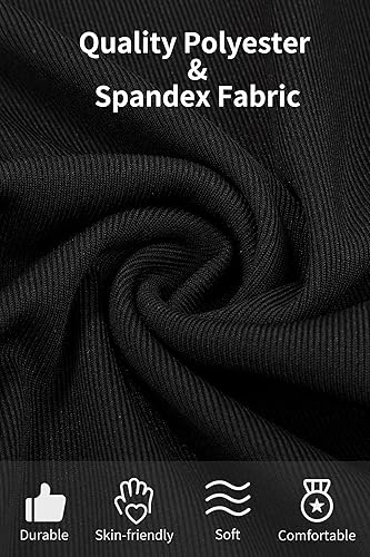 Miniatura 3 de AOTHSO Conjunto de 6 piezas de disfraz de gato negro para niñas de Halloween, pantalones de manga larga, diadema, cola de lazo, falda tutú,