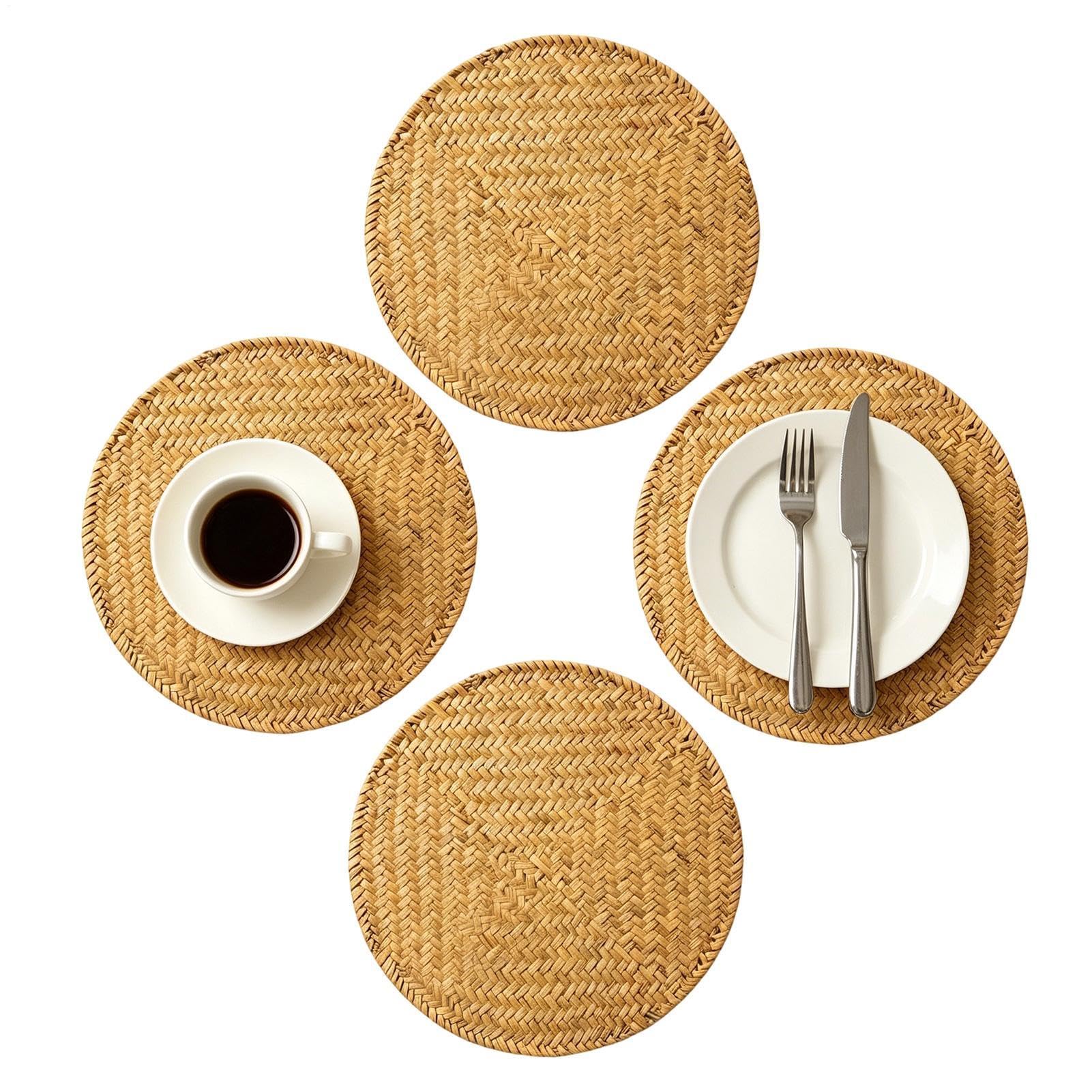 Set de table tissé haut de gamme et isolant pour assiette de grand restaurant