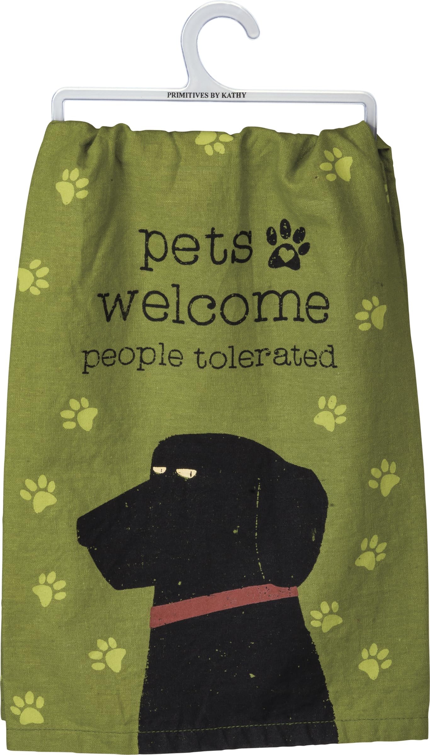 Primitives by Kathy Embroidered LOL Made You Smile Strofinaccio, Cotone, Michigan, Kitchen Towel