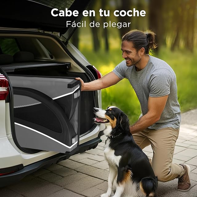 Foto 5 de 8 de Trevopet® Remolque para Perros - Carrito Plegable hasta 40 kg con Enganche y Reflectores - Resistente al Agua