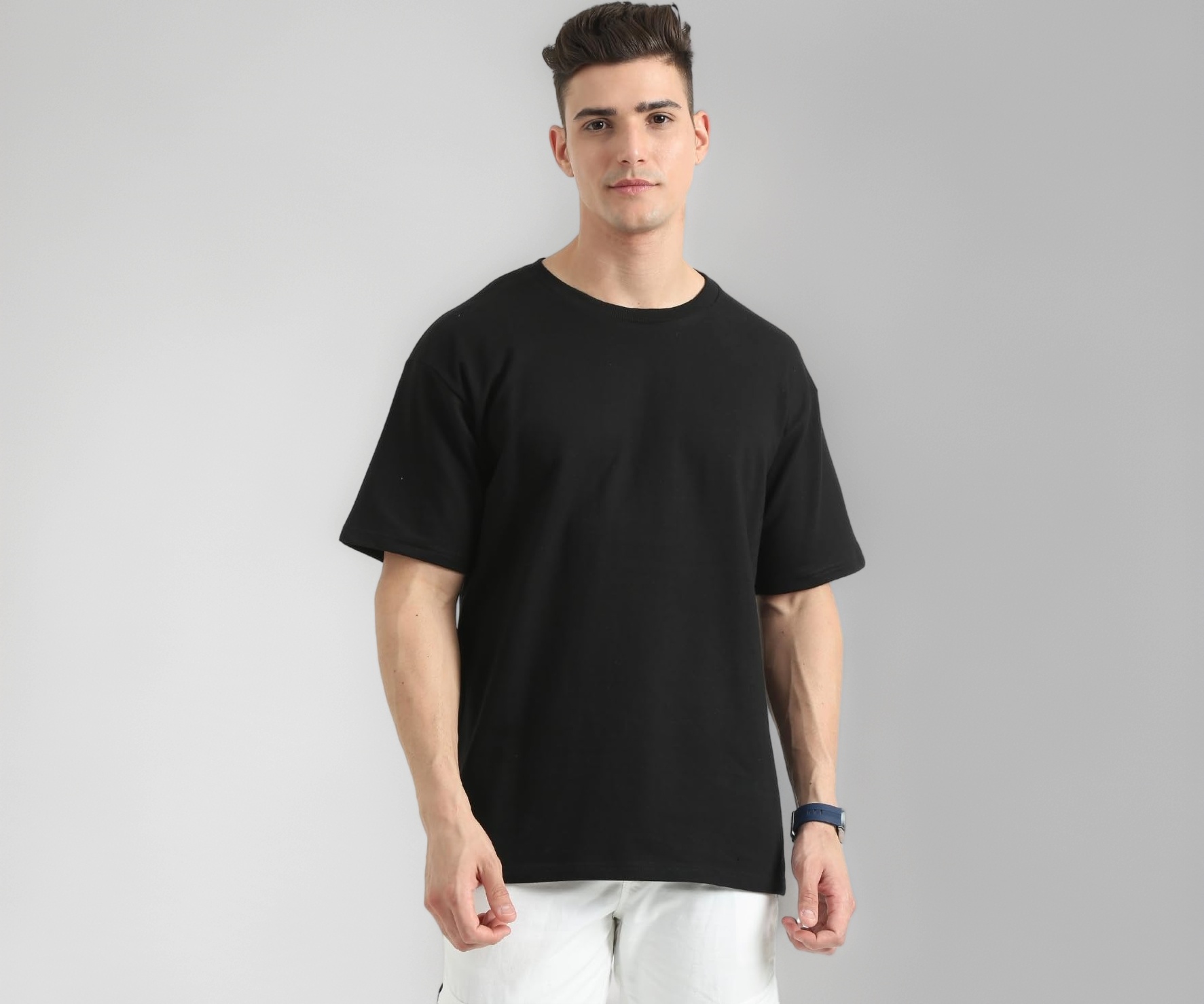 280 GSM Pure Organic Cotton Oversized t Shirts for Men | Drop Shoulder Tshirt for Men & Boys (Available in Black, Blue, Beige,Orange & White)