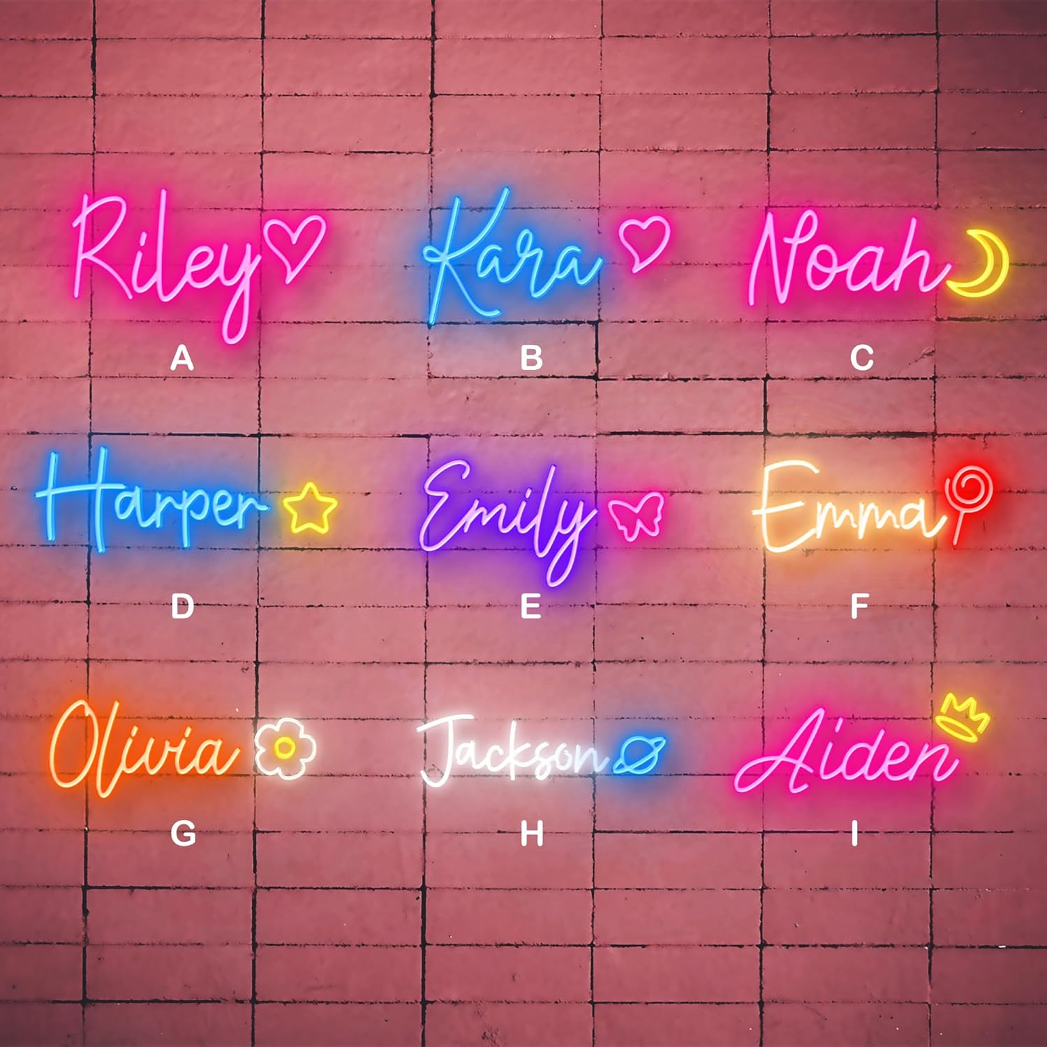 Custom LED Neon Signs for Home Decor and Bedroom Wall Decor Personalized Neon Signs for Wedding Decor Holiday Gift or Bar Logo (Options Starting from 1 Line 15")