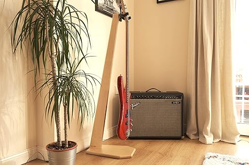 Miniatura 8 de Ruach GS-6 Soporte de guitarra de madera para bajo - abedul