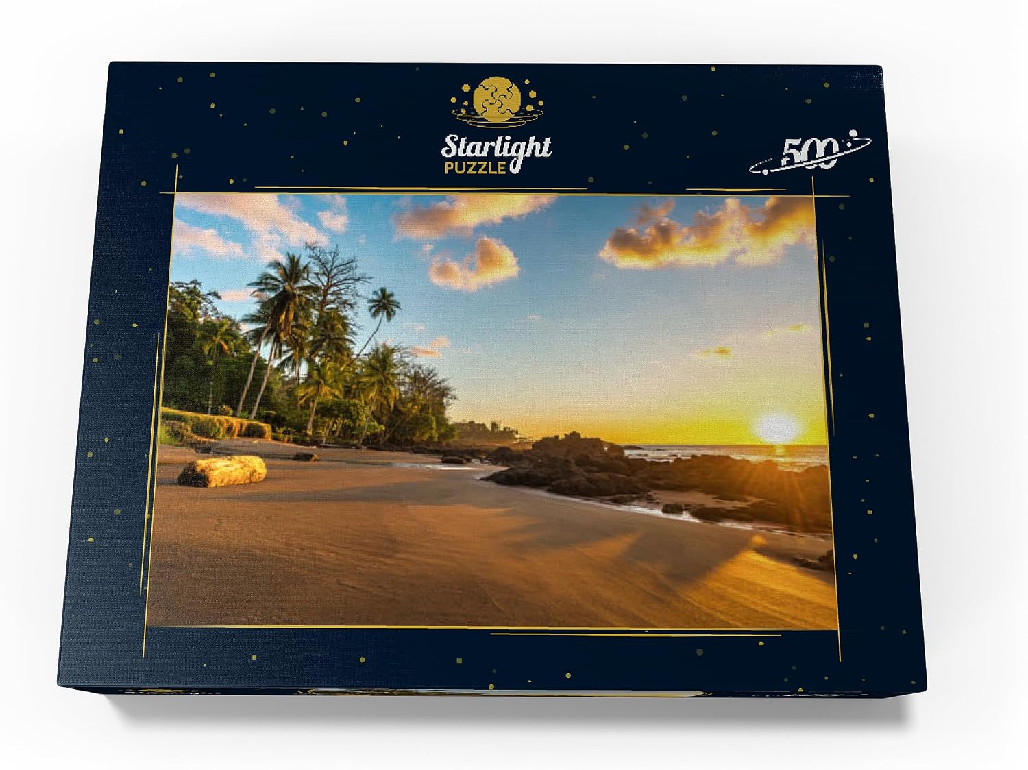 MyPuzzle Tropical Sunset On The Pacific Coast of Costa Rica - Premium 500 Piece Jigsaw Puzzle for Adults