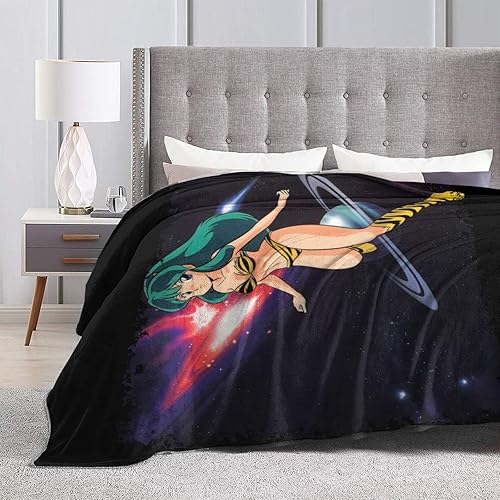 Miniatura 7 de Manta de anime Urusei Yatsura - Manta acogedora ultra suave para sofá, ropa de cama, sala de estar, regalos de 50 x 40 pulgadas