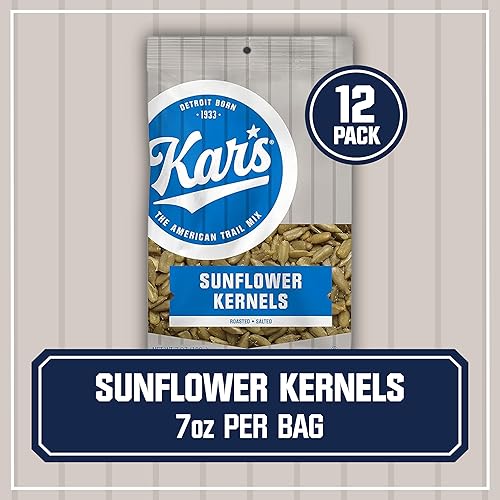 Miniatura 10 de Kar's Nuts - Bocadillos de girasol tostados y ligeramente salados, bolsa resellable de 16 onzas (paquete de 6)