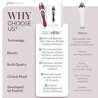 Vista 8 de PMD Beauty Personal Microderm Elite Pro - At-Home Use, Facial Exfoliator Tool, Microdermabrasion Machine Kit for Face and Body Skincare