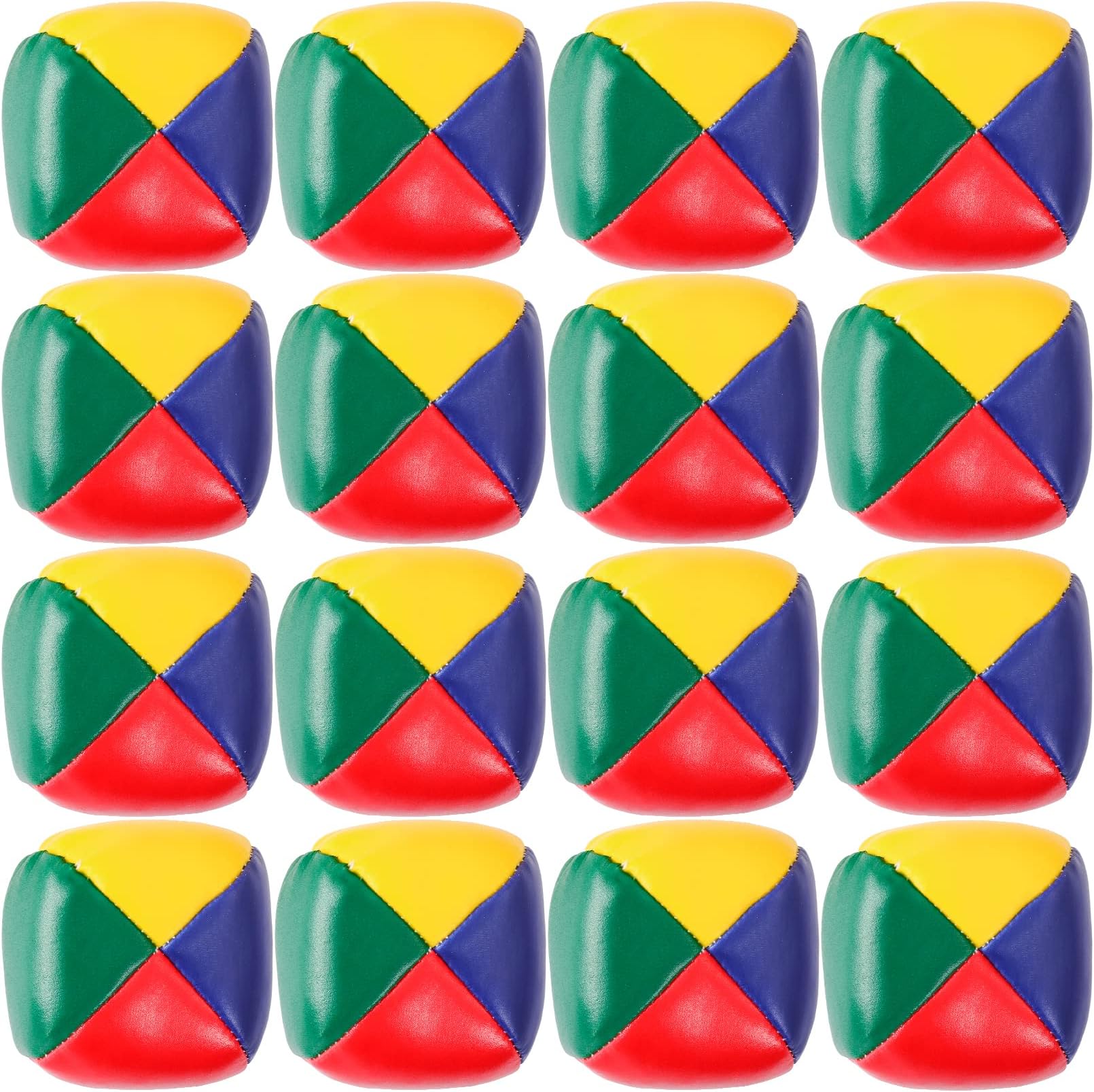 Visen 16 Pack Juggling Balls for Beginners,Mini Juggling Balls,Multicolor Beginners Juggling Balls,Durable Juggle Ball Kit,Soft Easy Juggle Balls,Easy to Grip for Boys Girls Adults