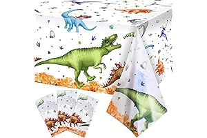 Pack of Three Dinosaur Theme Party Tablecloths