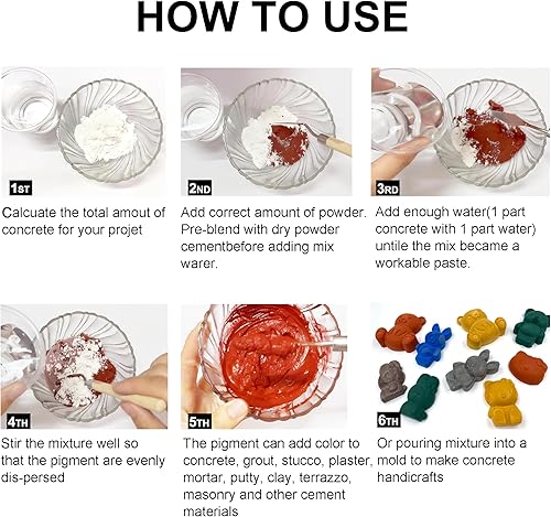 Miniatura 2 de Huixiang Polvo de óxido de hierro, pigmento de hormigón - pigmento de óxido de ron verde pigmento de color de hormigón pigmento concreto en polvo