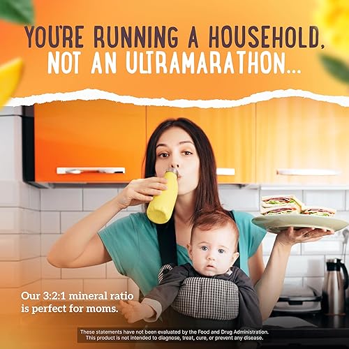 Miniatura 7 de Mama Natural Soporte de hidratación con electrolitos - electrolitos para el embarazo y durante la lactancia - 30 paquetes de hidratación (30 barras,