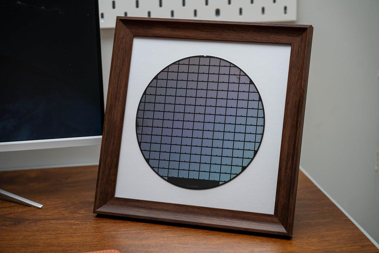 Silicon Wafer For Intel CPU & Computer Chips, Tech Art, Cool Home Wall Decor, Gift For Him, Tech Frame, Tech Gift, AMD Tech Silicon Valley