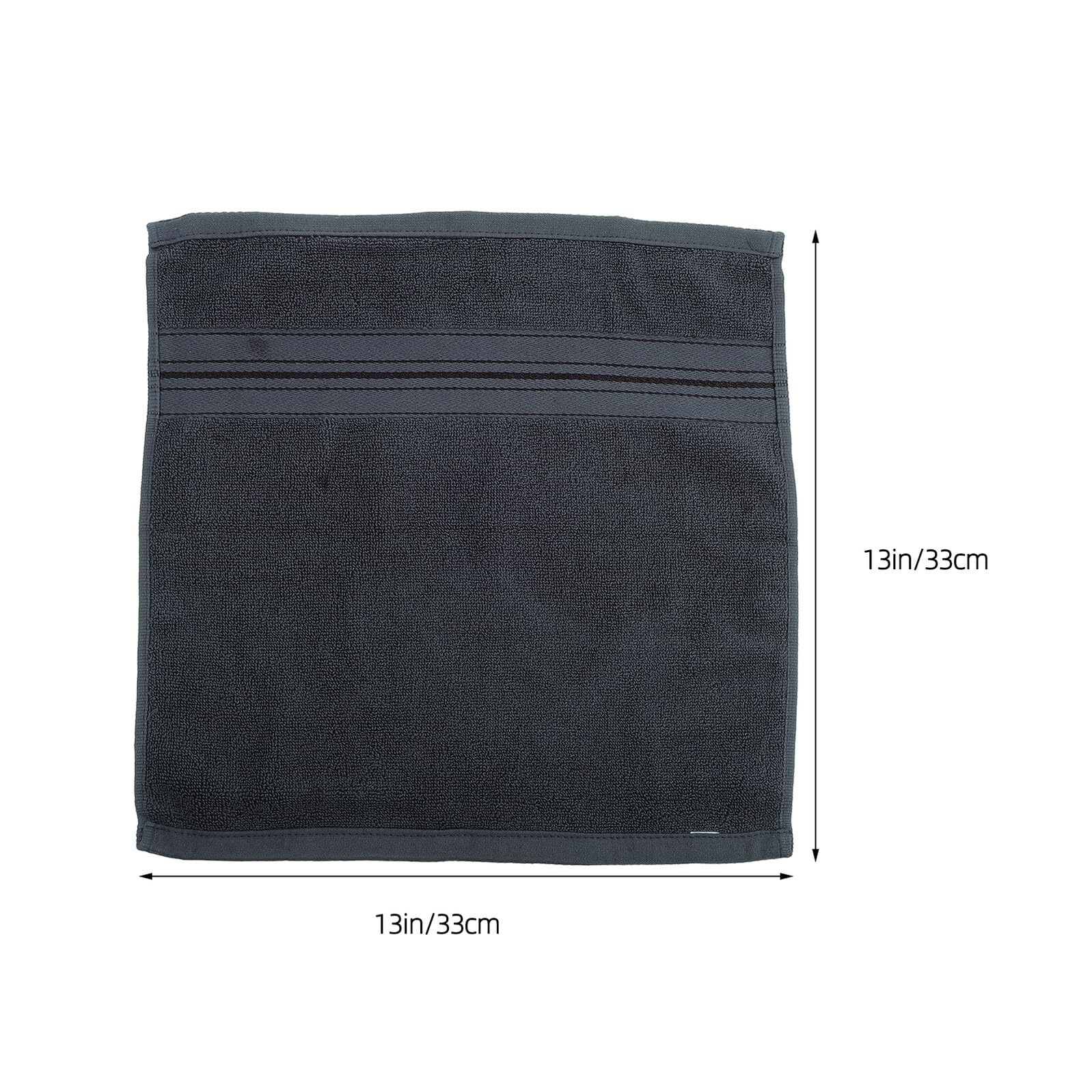 12 Piezas Toallas Faciales Algodón Absorbentes para Baño y SPA Toallas Mano Multifunción para Cocina Gimnasio Oficina Color Gris Oscuro Fáciles de Limpiar