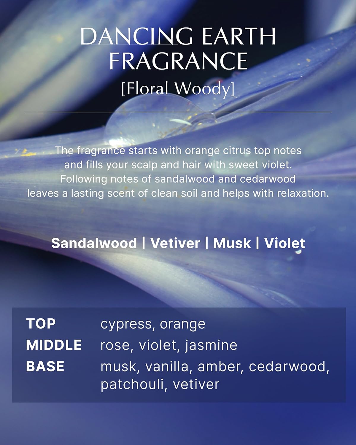 Dancing Earth Hair Treatment – Korean Vegan, Paraben-Free Hair Conditioner for Strengthening and Revitalizing Damaged Hair with Protein & Argan Oil - Floral Woody Fragrance, 10.1 oz. - Image 3