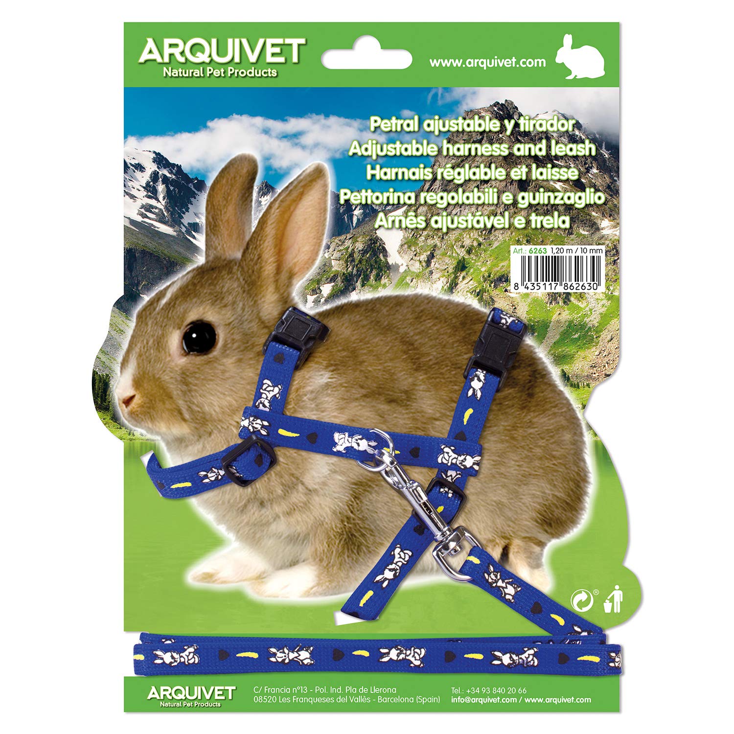 Arquivet Petral ajust. estampado conejo