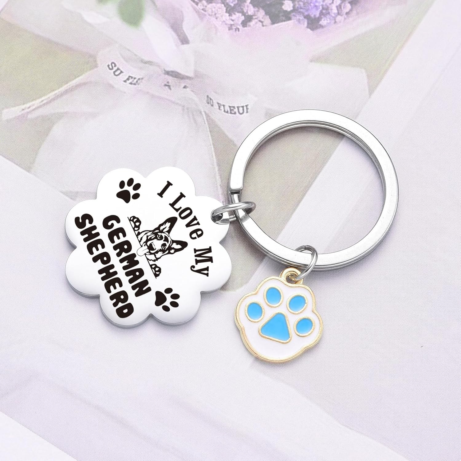 German Shepherd Keychain For Dog Owner Jewelry German Shepherd Mom Gifts For Son Jewelry - Image 5