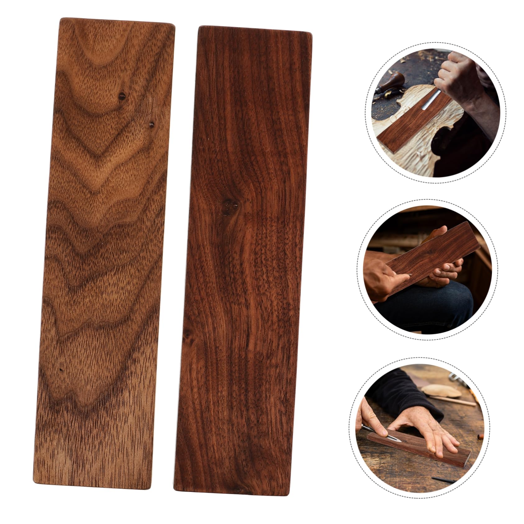 NUOBESTY 5 Sätze Unbearbeitete Holzblöcke Für Diy Holzschnitzerei Für Kreative Projekte Basteln Und Modellbau 2 Stücke * 5
